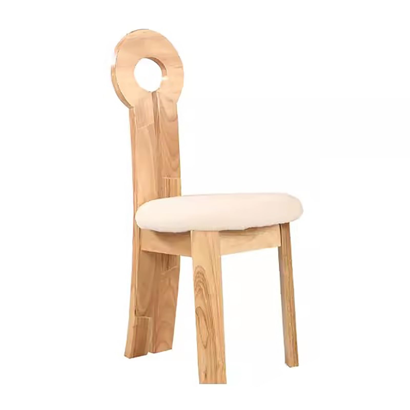 French Vintage Vanity Chair with Backrest