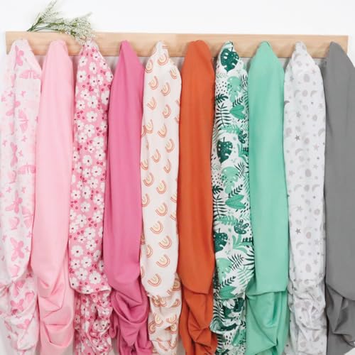4-Pack Fitted Crib Sheet Set – Soft and Breathable Floral Design