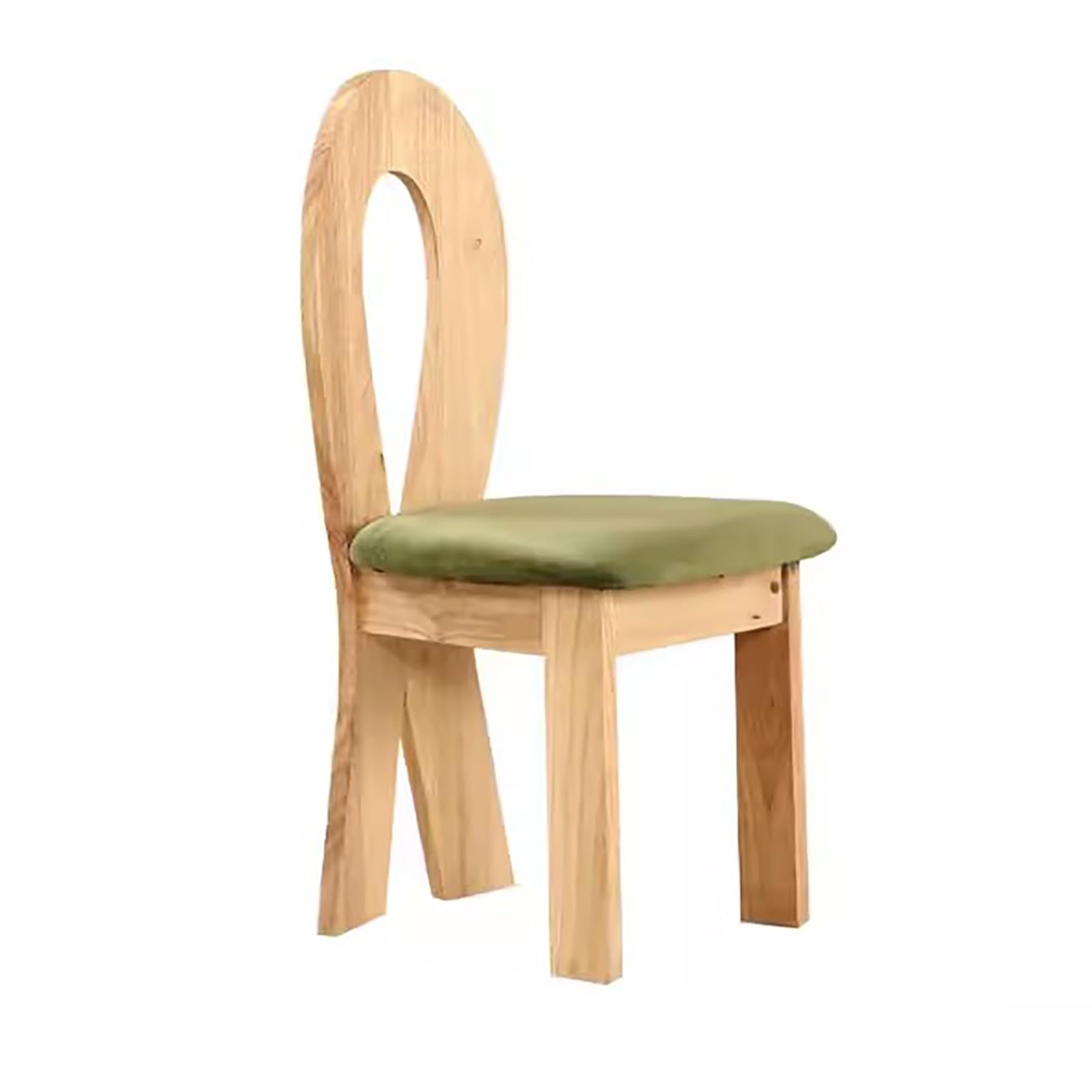 French Vintage Vanity Chair with Backrest