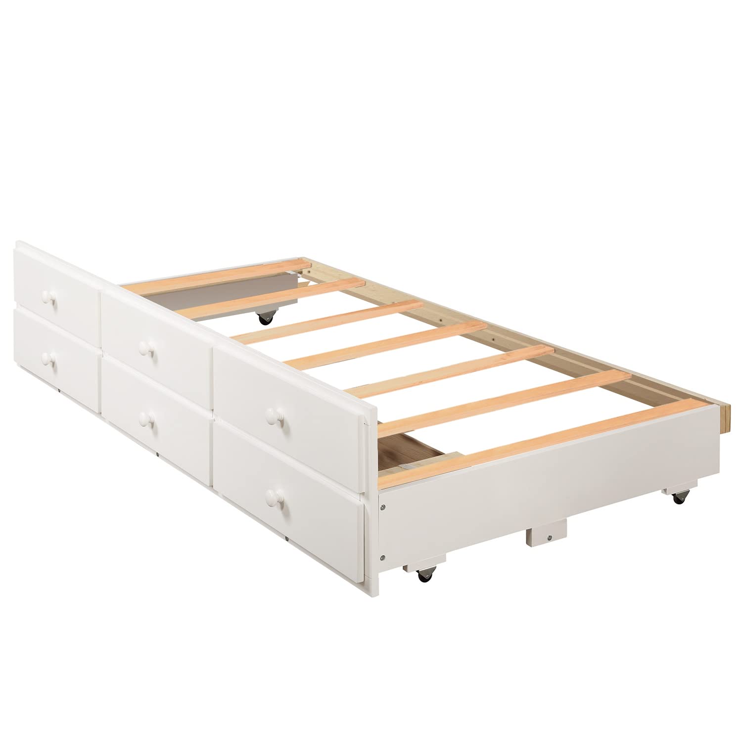 Bunk Bed with Safety Rail and Ladder