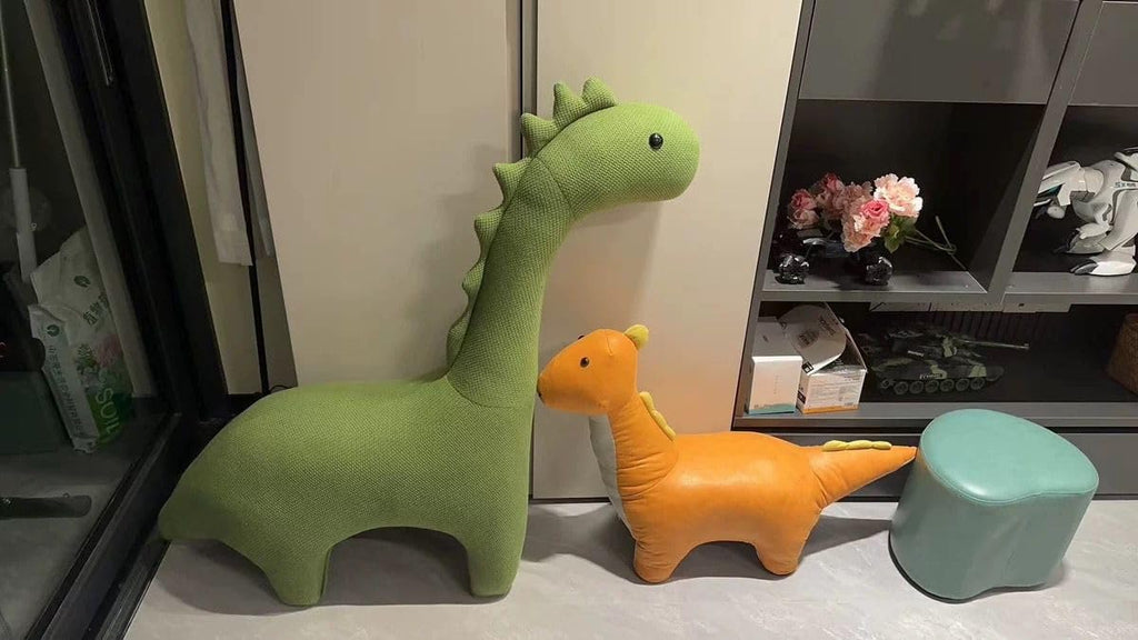 Dinosaur Knit Kids Stool and Chair