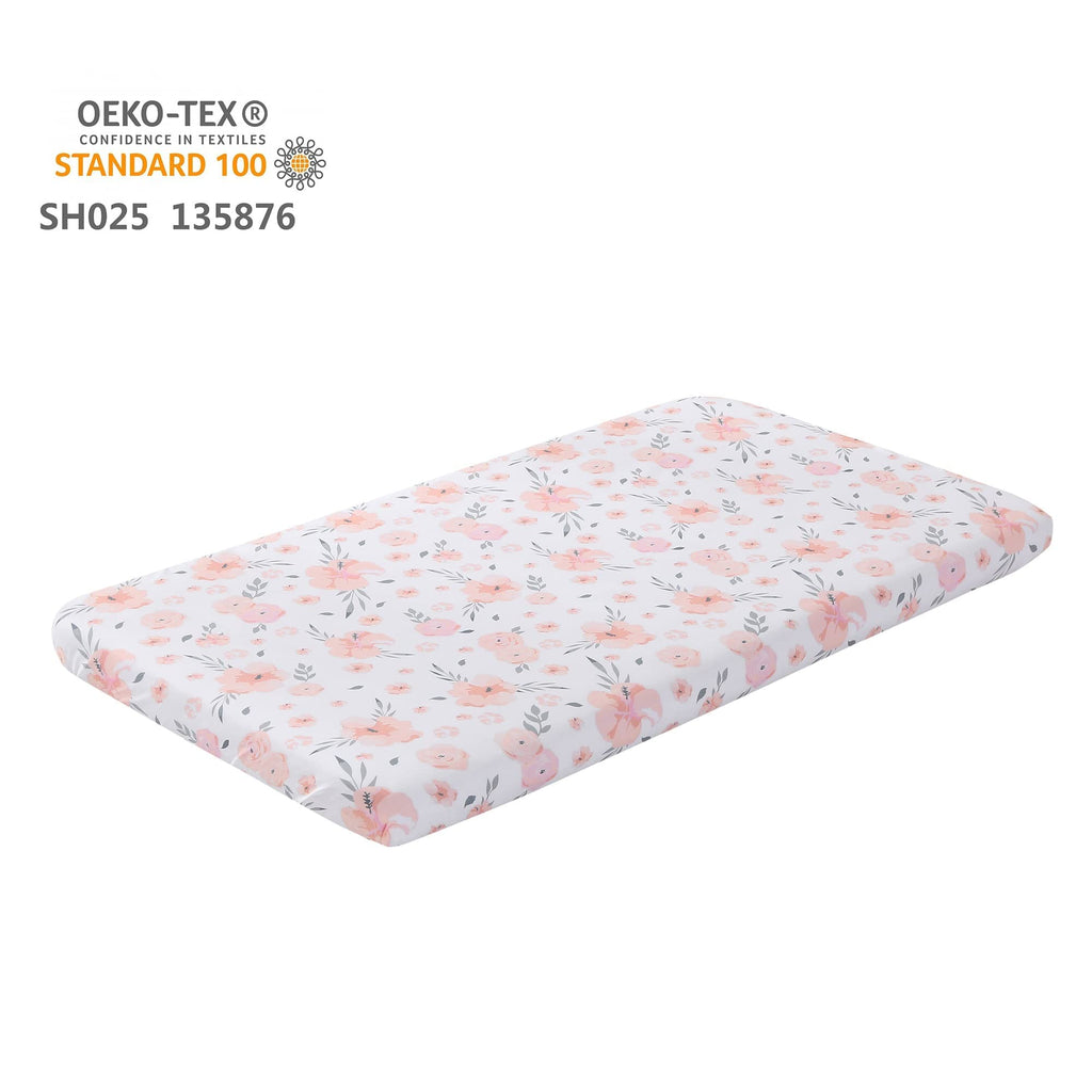 Crib Bedding Set with Skirt, Blanket, and Sheet for Babies