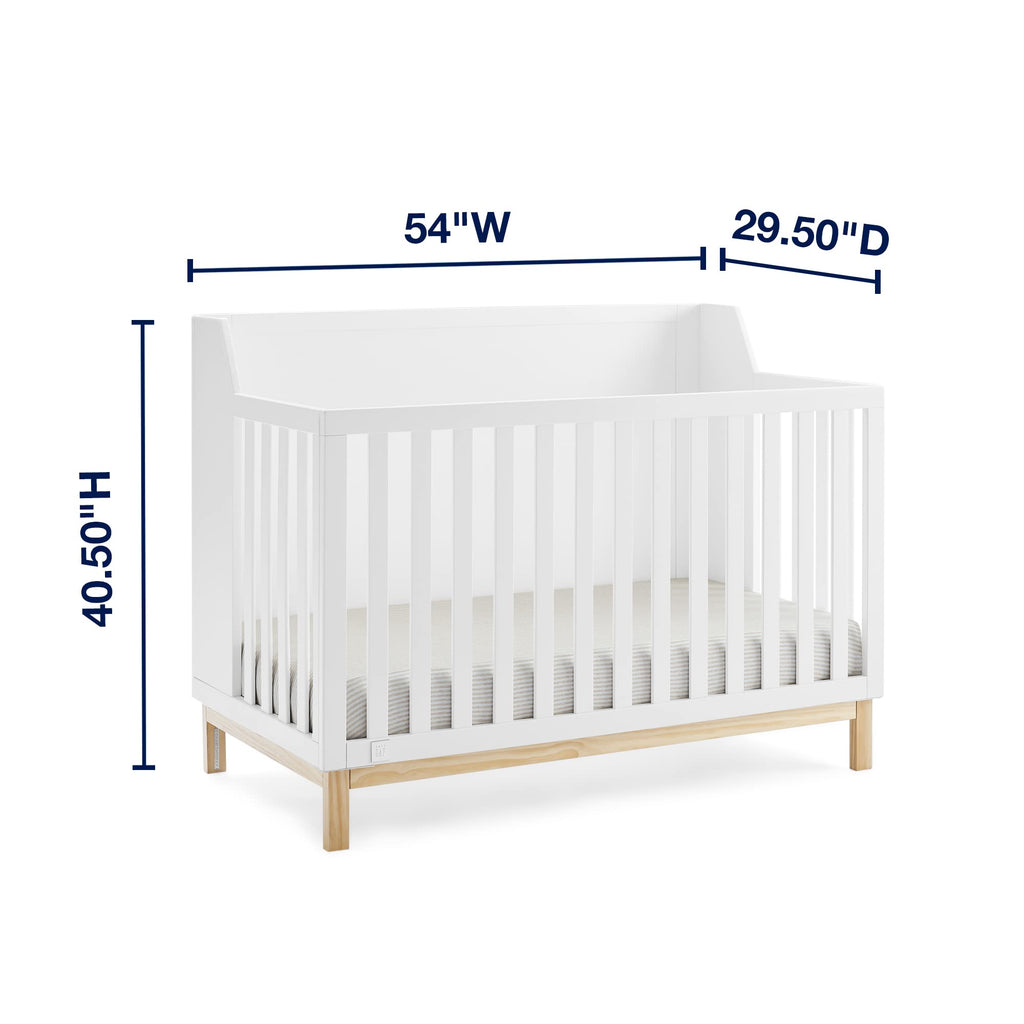6-in-1 Convertible Crib with Adjustable Mattress Heights – Grows with Child