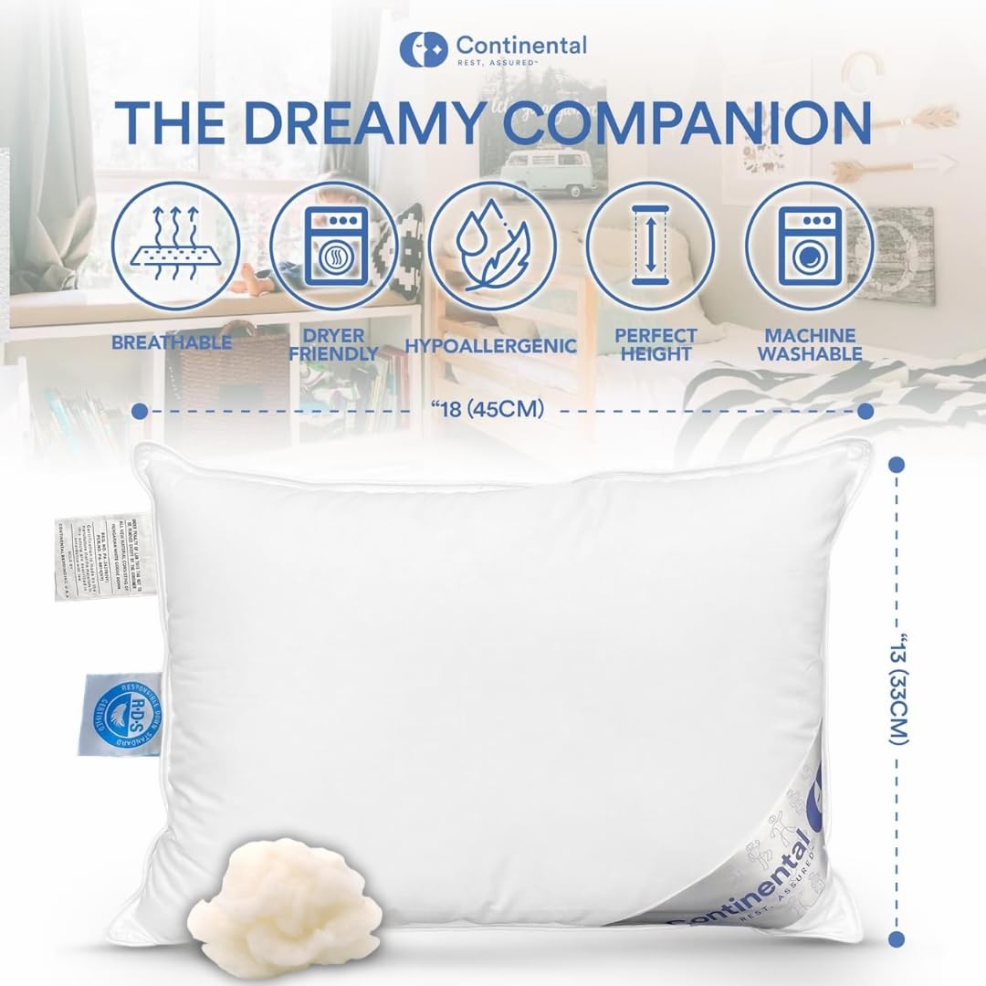 Kids Sleeping Pillow – Wool and Down Alternative