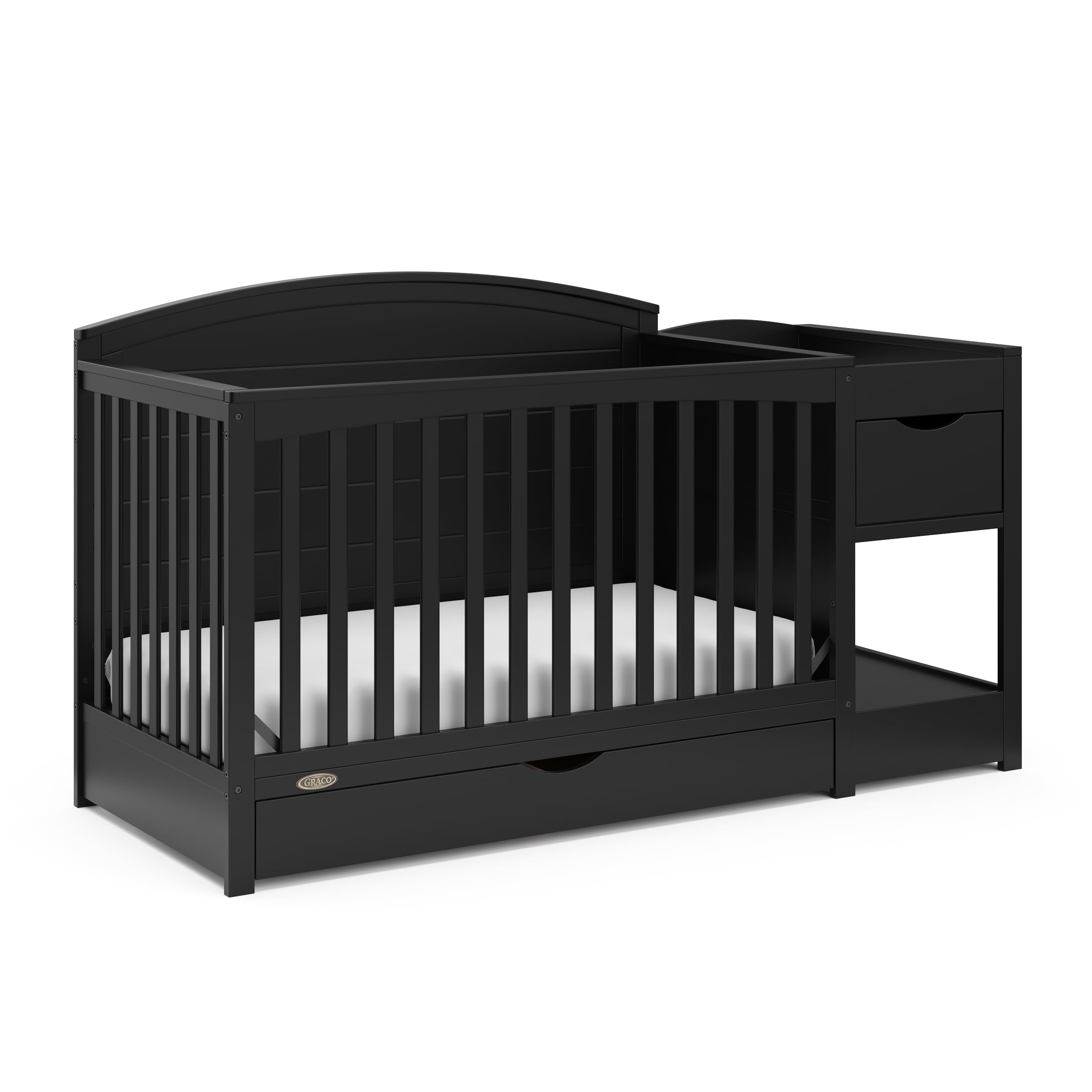 5-in-1 Convertible Crib with Adjustable Mattress Heights – Grows with Your Child