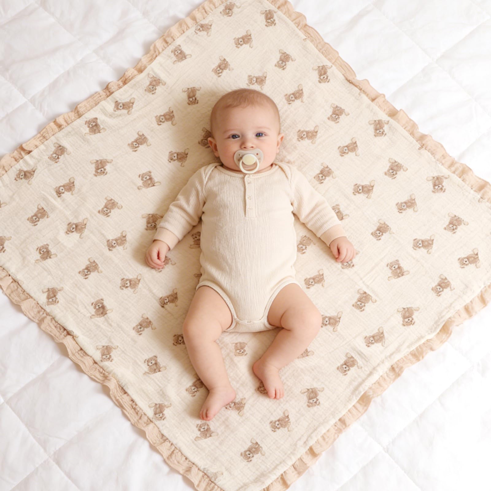 Muslin Baby Swaddle Blanket – Soft and Breathable Newborn Wrap