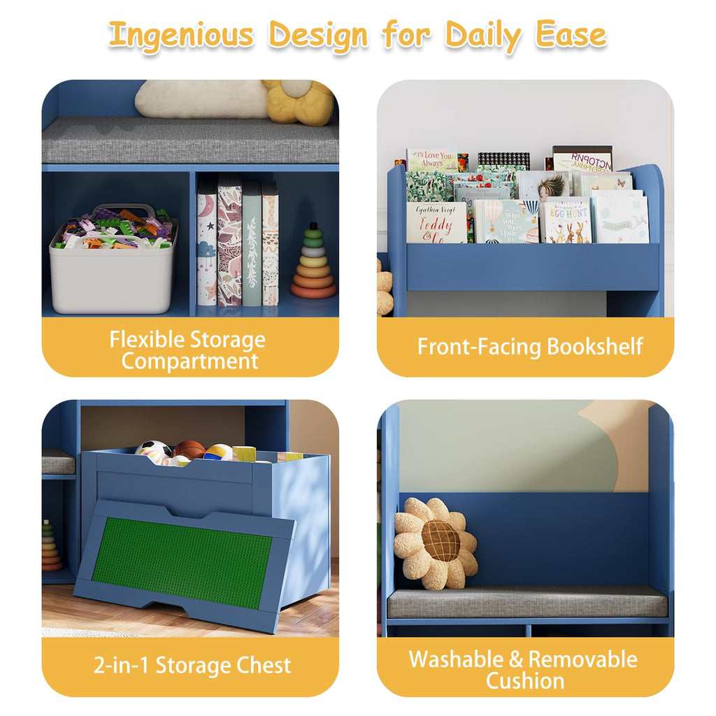 Stuffed Animal Storage and Kids Reading Nook