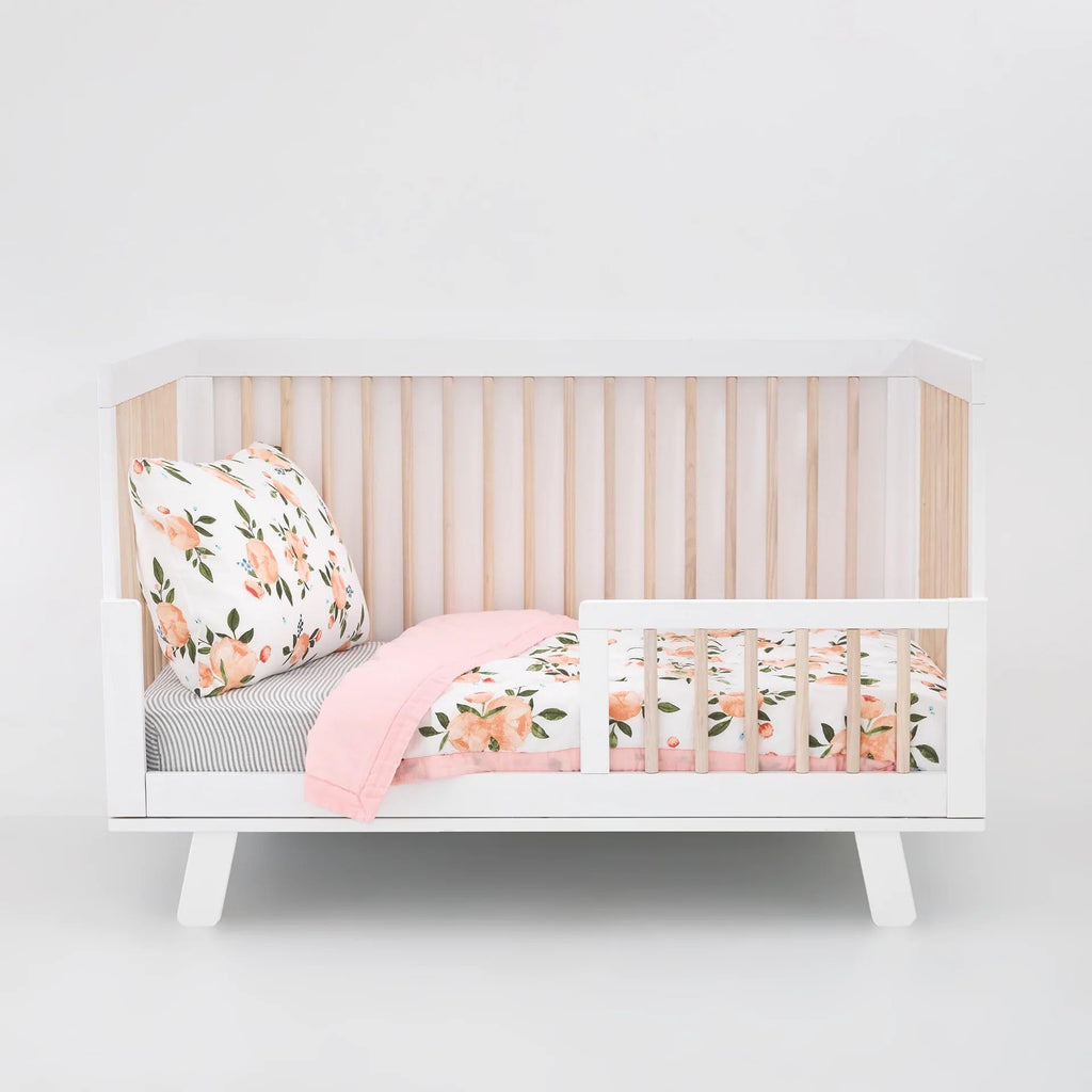 3-Piece Muslin Toddler Bedding Set with Comforter, Sheet, and Pillowcase