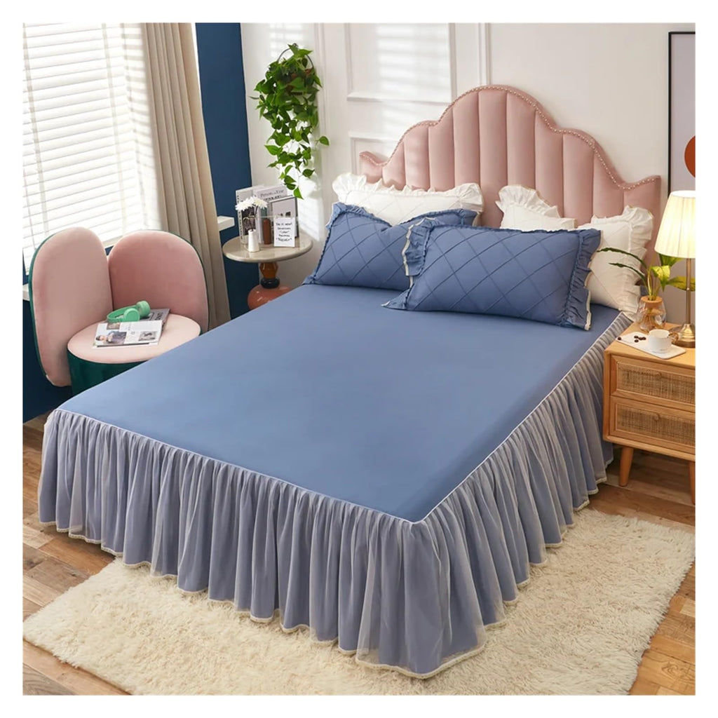 Princess Ruffle Bedding Set with Quilt Cover and Pillowcases