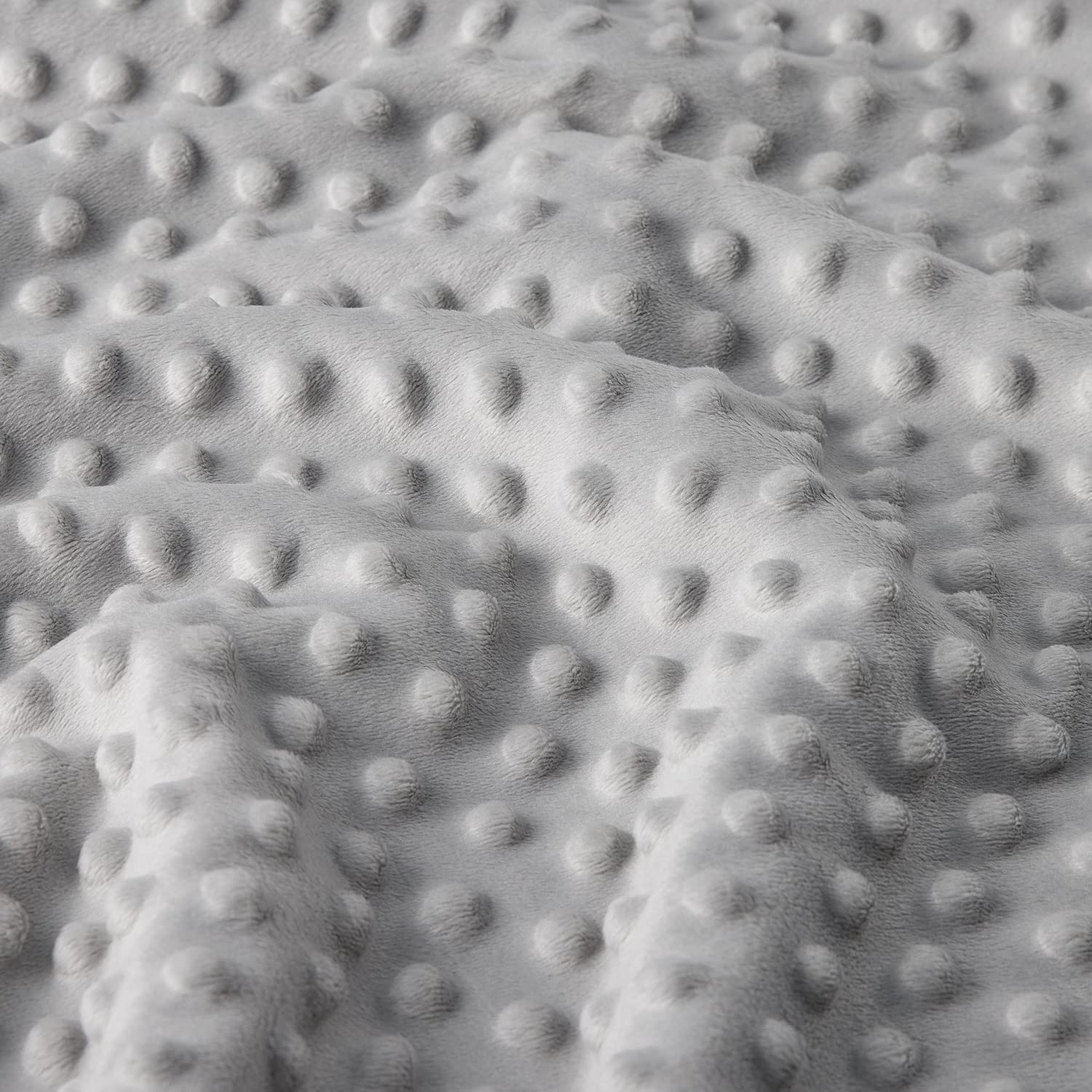 Super Soft Double-Layer Minky Baby Blanket with Dotted Backing