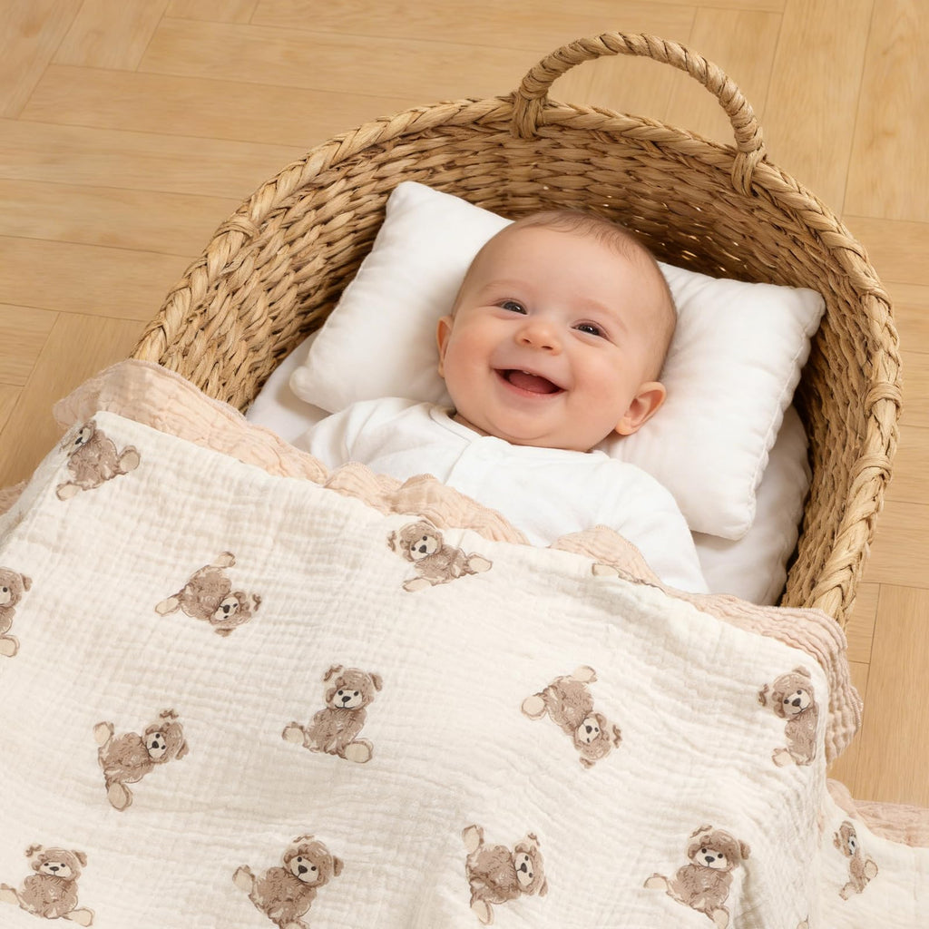 Muslin Baby Swaddle Blanket – Soft and Breathable Newborn Wrap