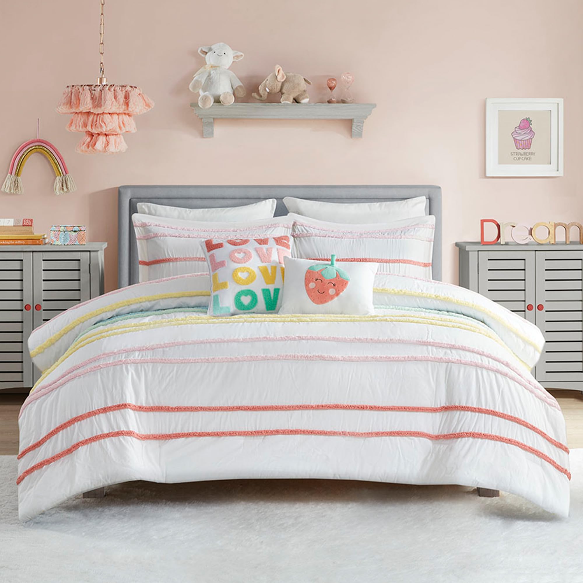 Kids Twin Duvet Cover and Comforter Set
