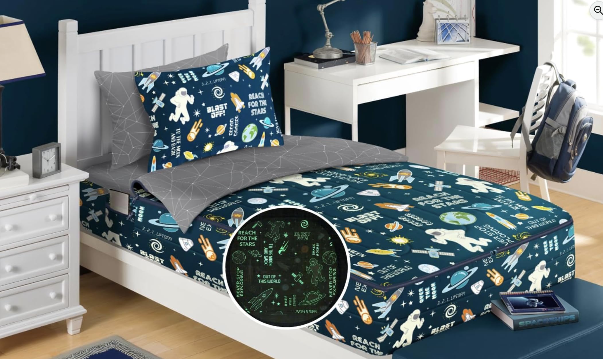 All-in-One Zippered Kids Bedding Set