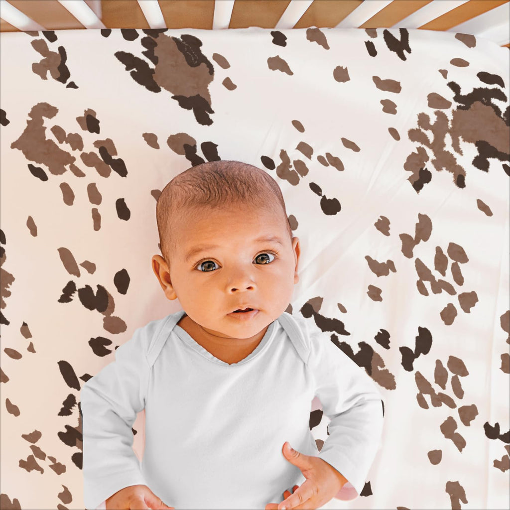 3-Piece Baby Crib Bedding Set with Comforter, Sheet, and Dust Ruffle