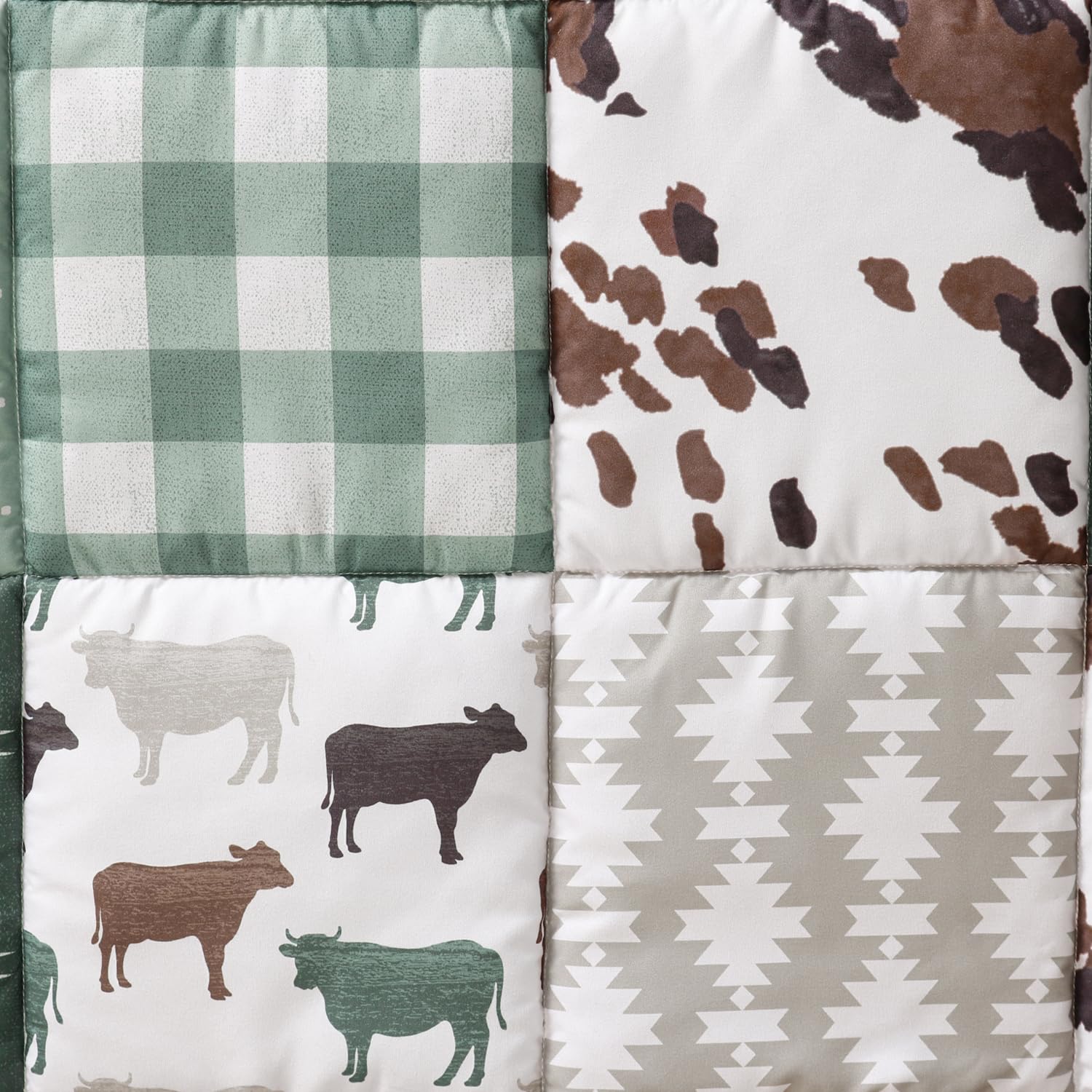 3-Piece Baby Crib Bedding Set with Comforter, Sheet, and Dust Ruffle