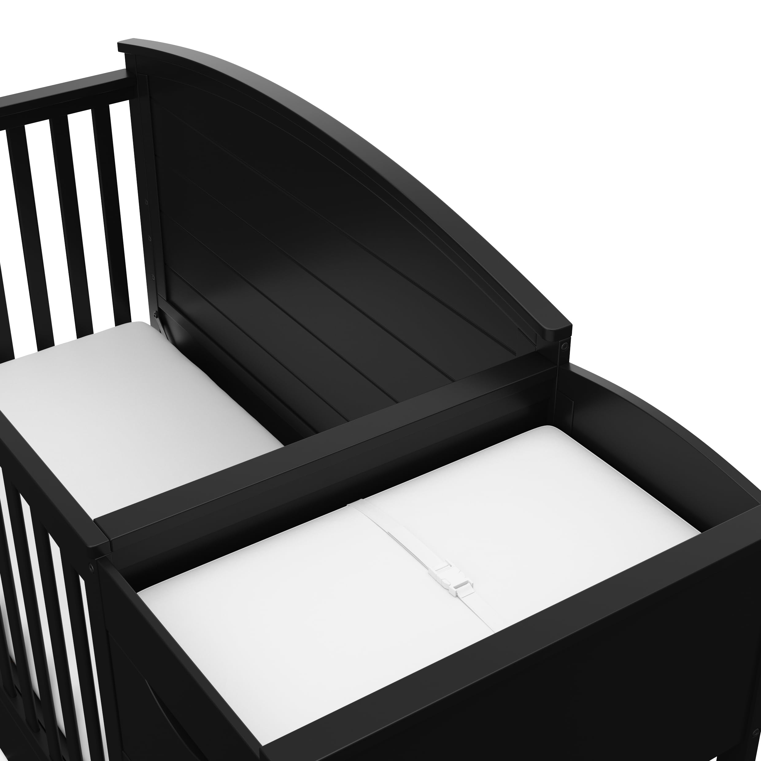 5-in-1 Convertible Crib with Adjustable Mattress Heights – Grows with Your Child