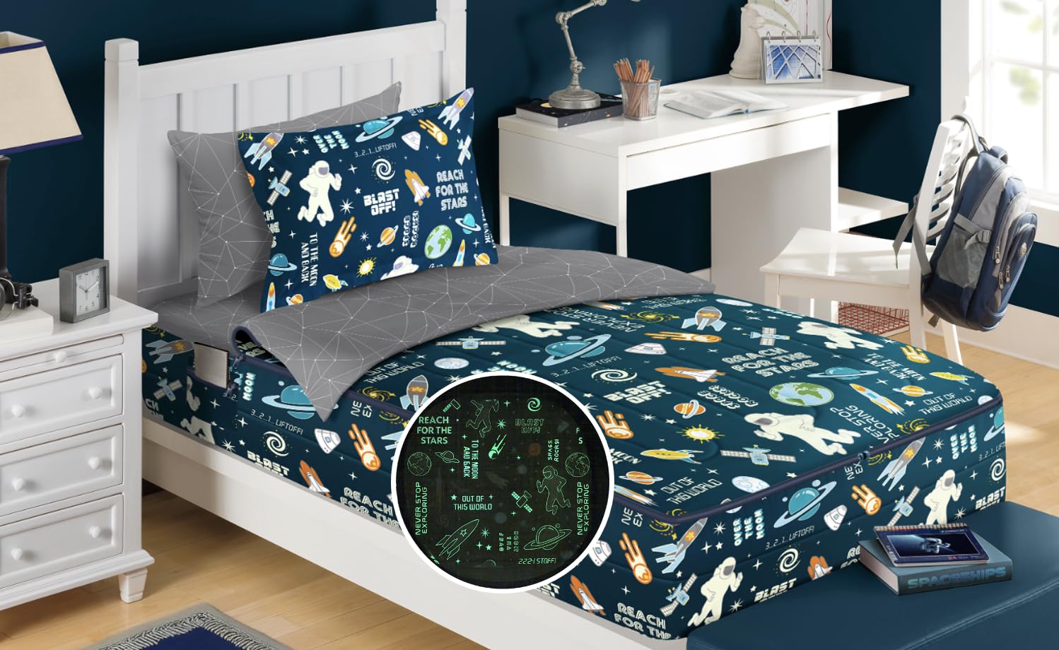 All-in-One Zippered Kids Bedding Set