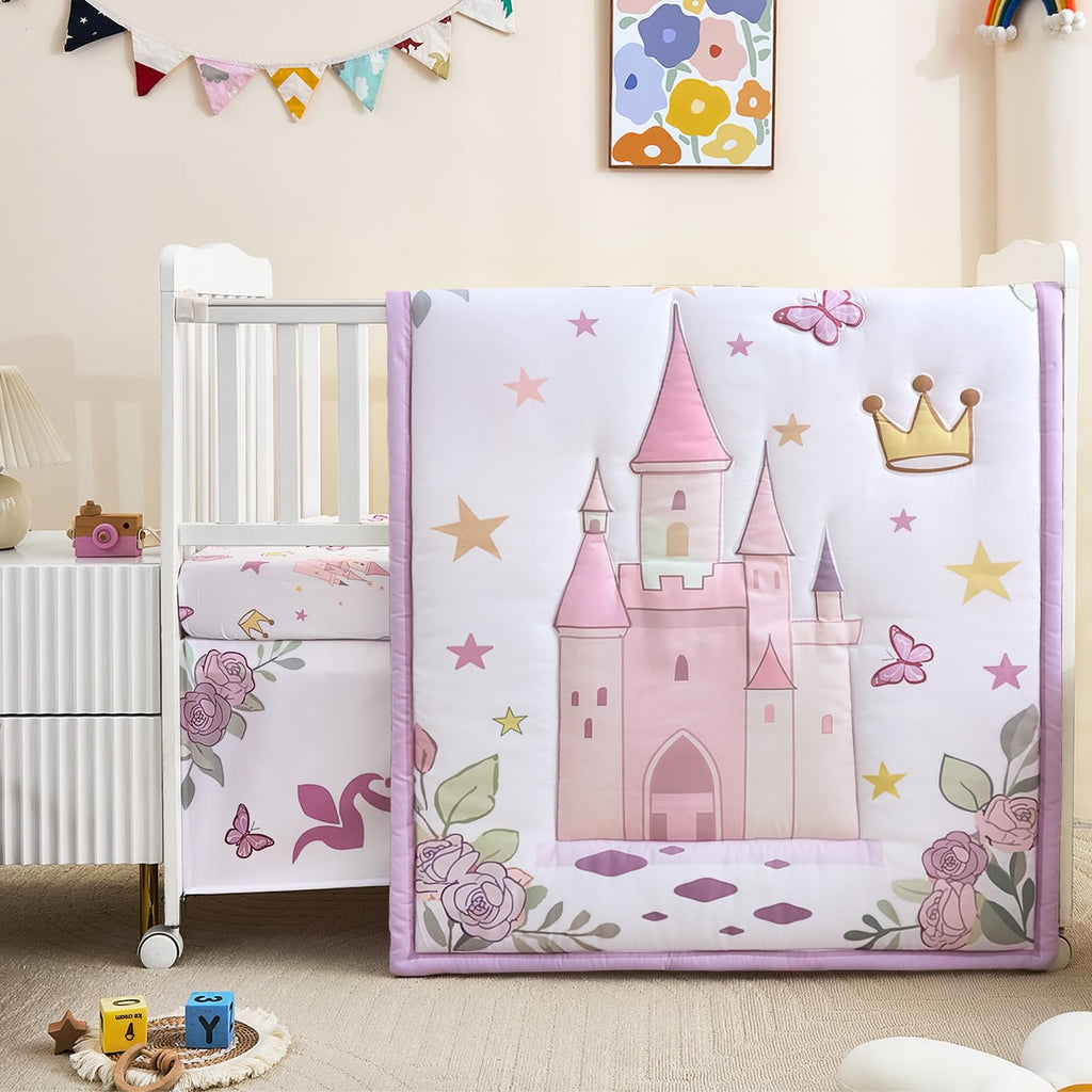 3-Piece Crib Bedding Set for Boys and Girls