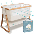 Bedside Sleeper and Bassinet Bundle with Organic Cotton Bedding