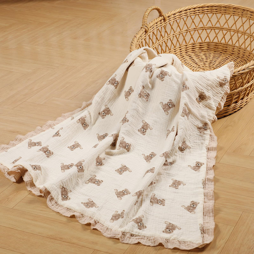 Muslin Baby Swaddle Blanket – Soft and Breathable Newborn Wrap