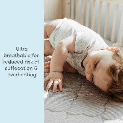 Ultra-Breathable Crib and Toddler Mattress with Washable Cover