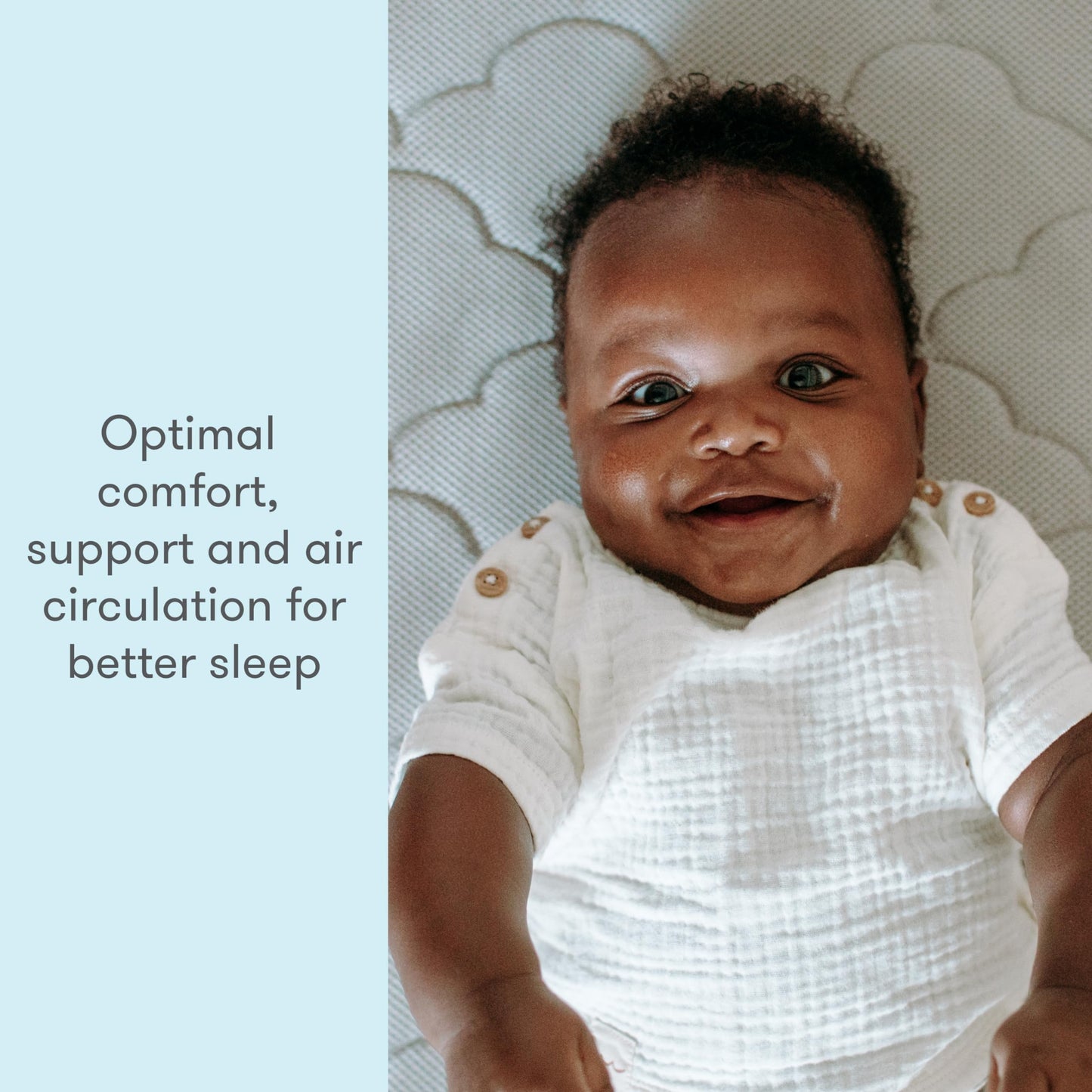 Ultra-Breathable Crib and Toddler Mattress with Washable Cover