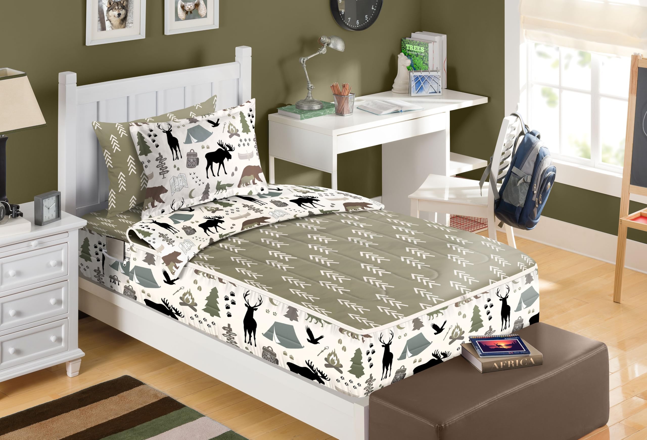 All-in-One Zippered Kids Bedding Set