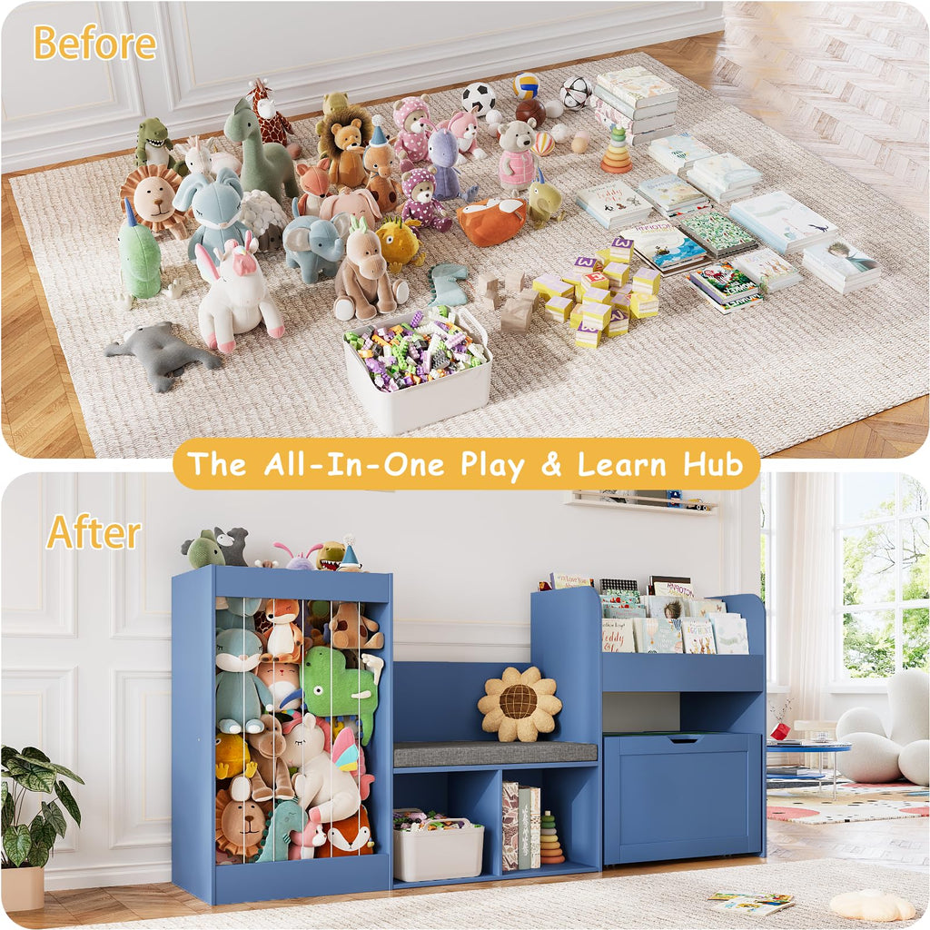 Stuffed Animal Storage and Kids Reading Nook