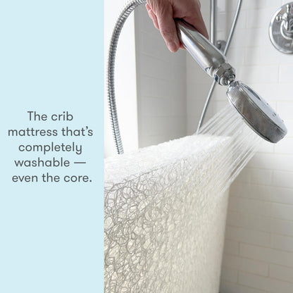 Ultra-Breathable Crib and Toddler Mattress with Washable Cover