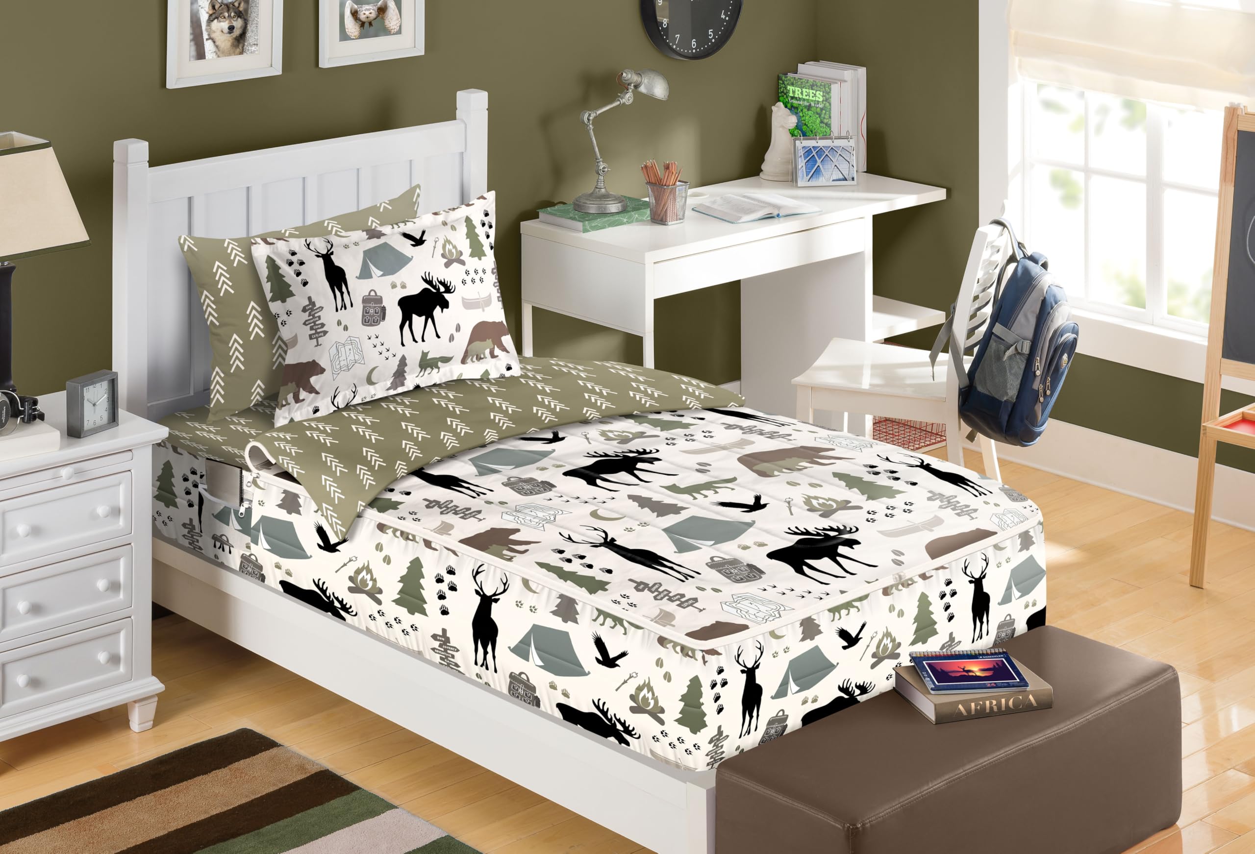All-in-One Zippered Kids Bedding Set