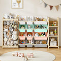 3-in-1 Toy Storage Organizer with Bookcase and Storage Bins