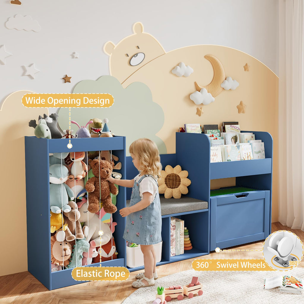 Stuffed Animal Storage and Kids Reading Nook