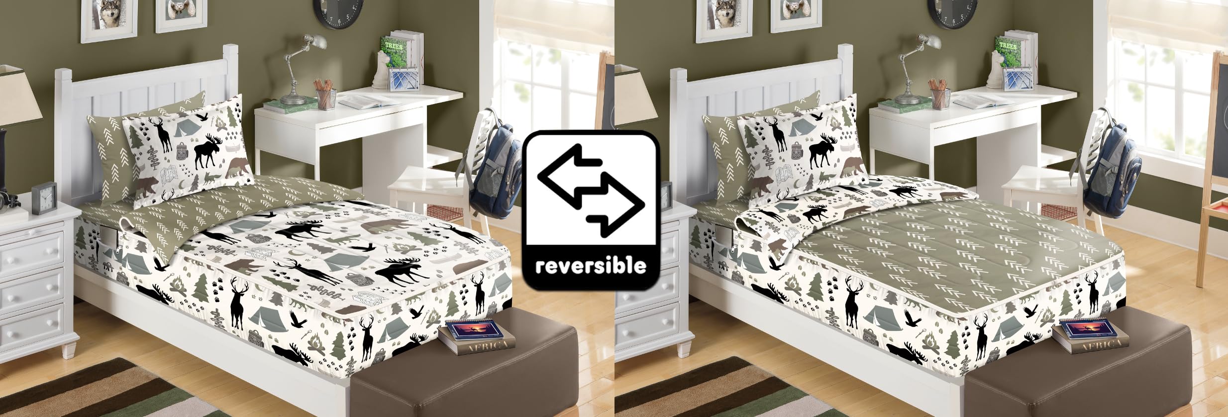 All-in-One Zippered Kids Bedding Set