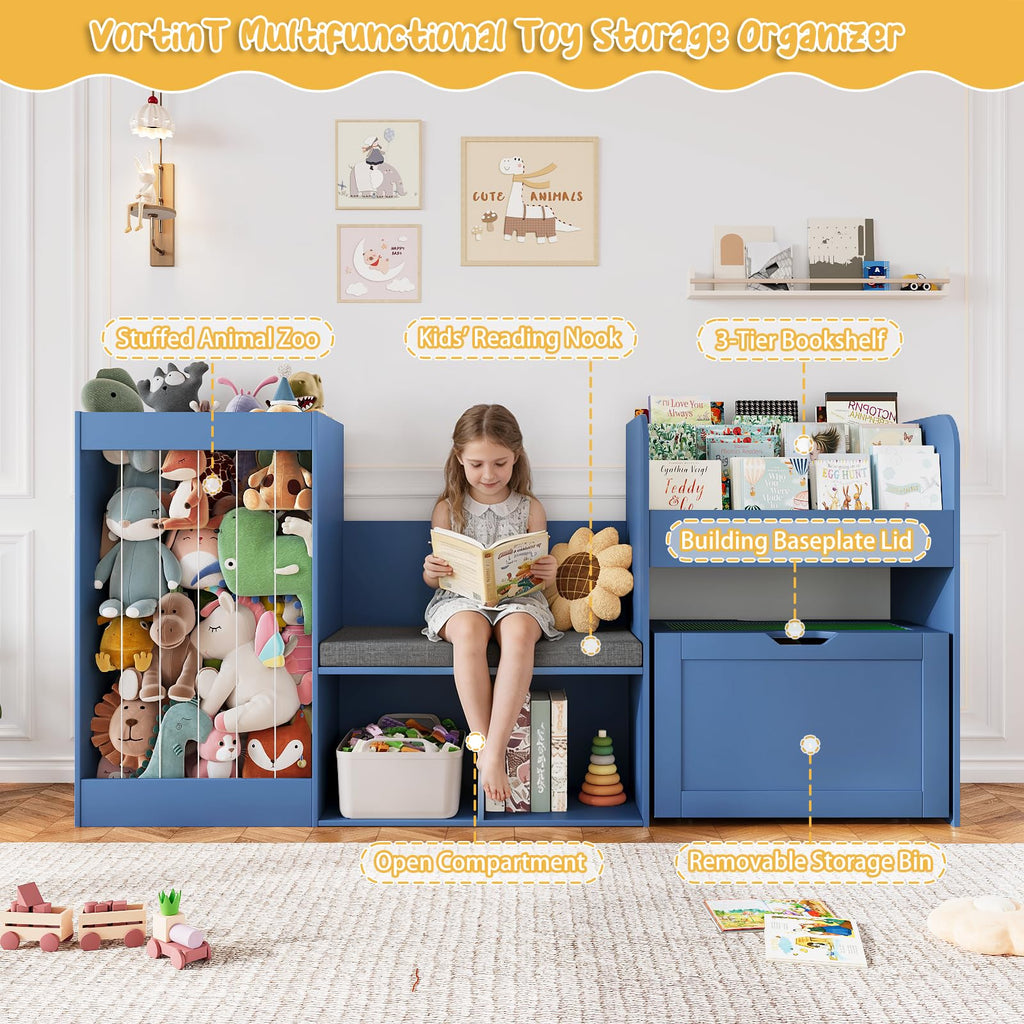 Stuffed Animal Storage and Kids Reading Nook