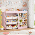 Large Toy Storage Organizer with Removable Bins and Bookshelf