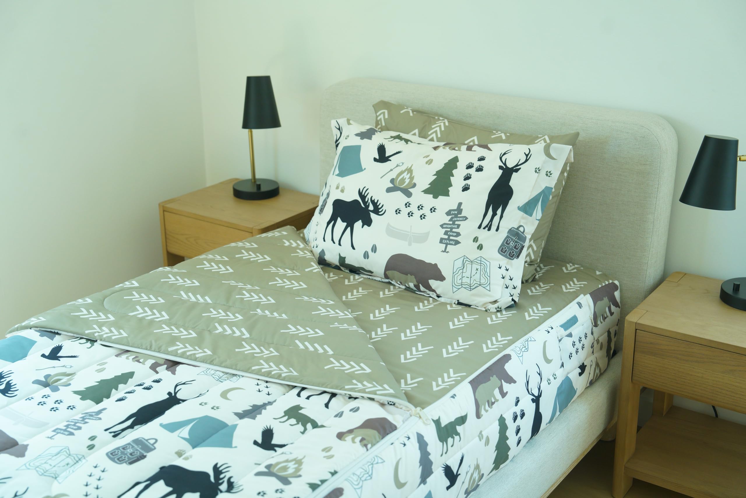 All-in-One Zippered Kids Bedding Set