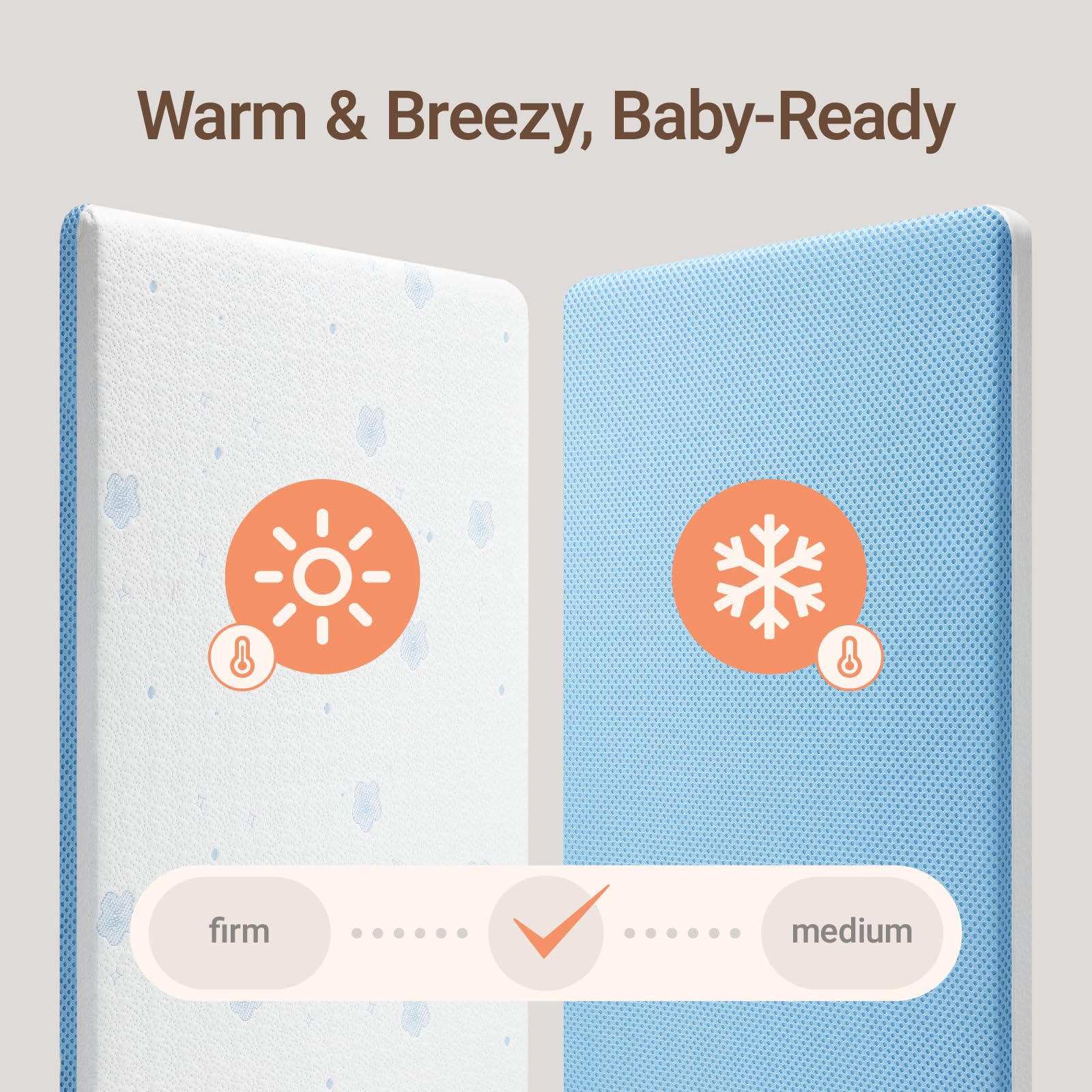 Premium Crib and Toddler Mattress