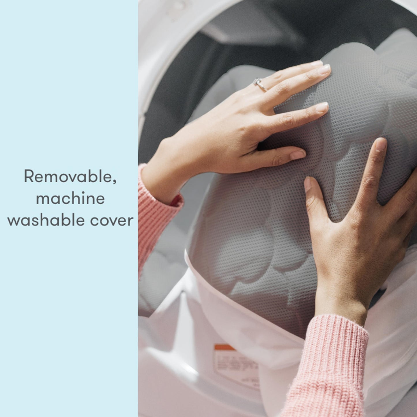 Ultra-Breathable Crib and Toddler Mattress with Washable Cover