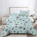 Kids Koala Print Bedding Set with Comforter and Pillow Shams