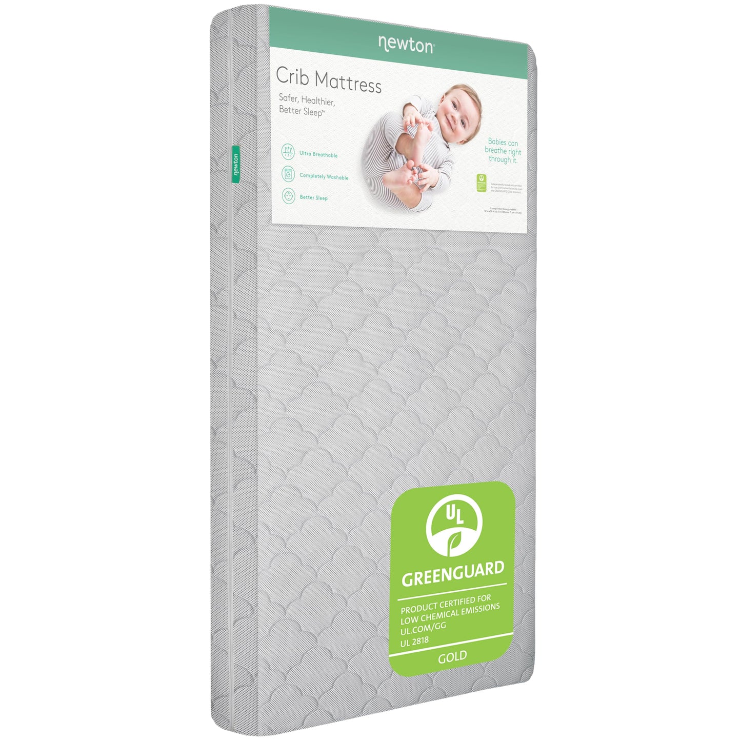 Ultra-Breathable Crib and Toddler Mattress with Washable Cover