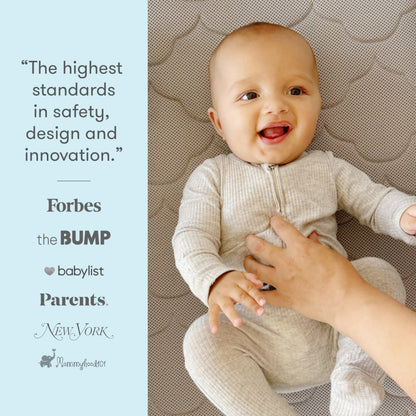 Ultra-Breathable Crib and Toddler Mattress with Washable Cover